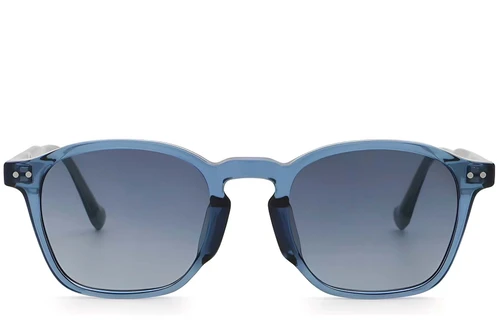 Oval Blue Plastic Sunglasses #BS2503-0434