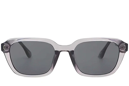 Rectangular Grey Plastic Sunglasses #BS2503-0436