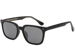 Rechteckige schwarze Kunststoff-Sonnenbrille #BS2503-0440