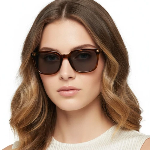 Rectangular Tortoiseshell Plastic Sunglasses #BS2503-0442