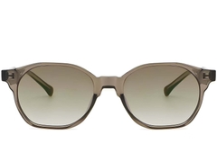 Geometrische bruine plastic zonnebril #BS2503-0448