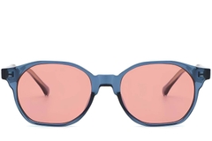 Geometric Blue Plastic Sunglasses #BS2503-0449