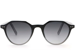 Oval Black Plastic Sunglasses #BS2503-0452