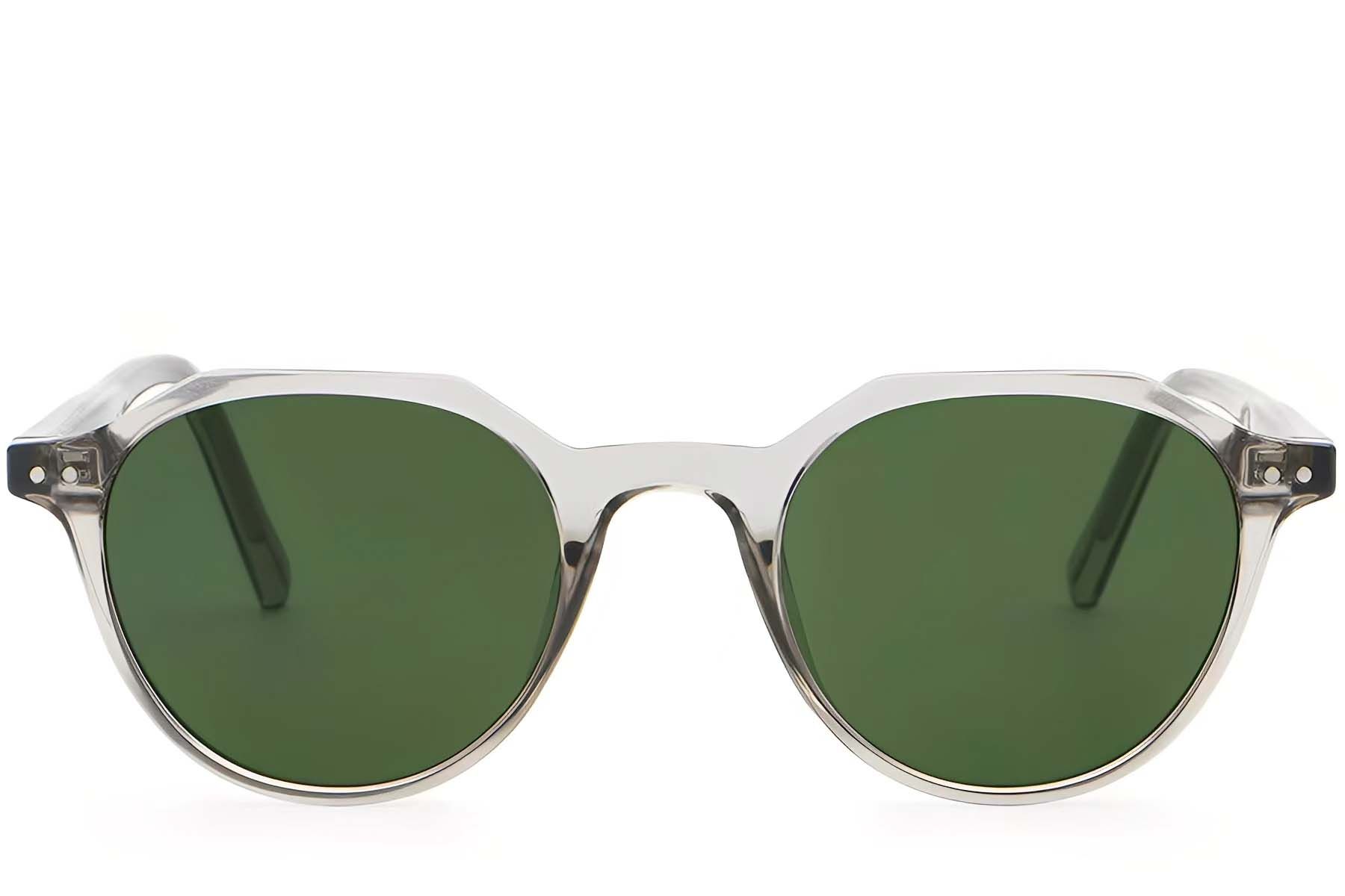 Oval Grey Plastic Sunglasses #BS2503-0453