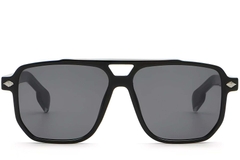 Aviator zwarte kunststof zonnebril #BS2503-0457