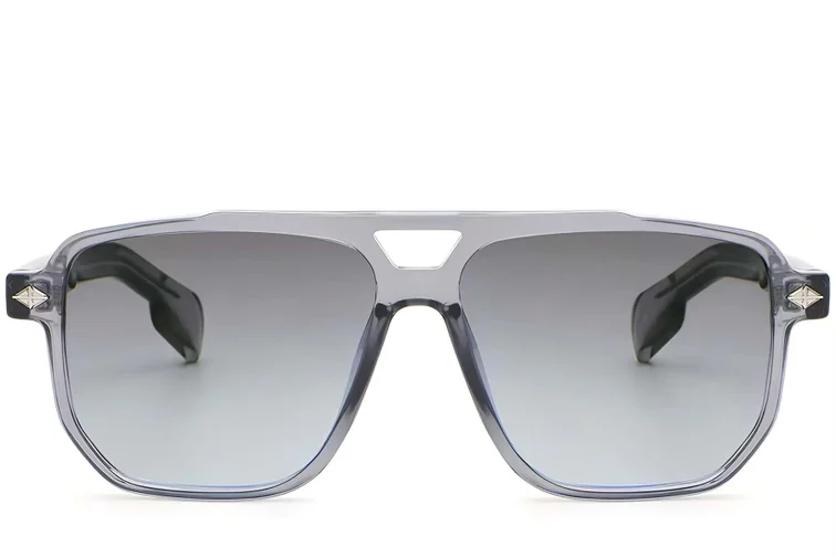 Aviator Grey Plastic Sunglasses #BS2503-0458