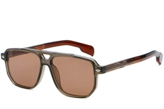 Aviator Bruine Plastic Zonnebril #BS2503-0459
