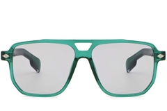 Aviator Green Plastic Sunglasses #BS2503-0461