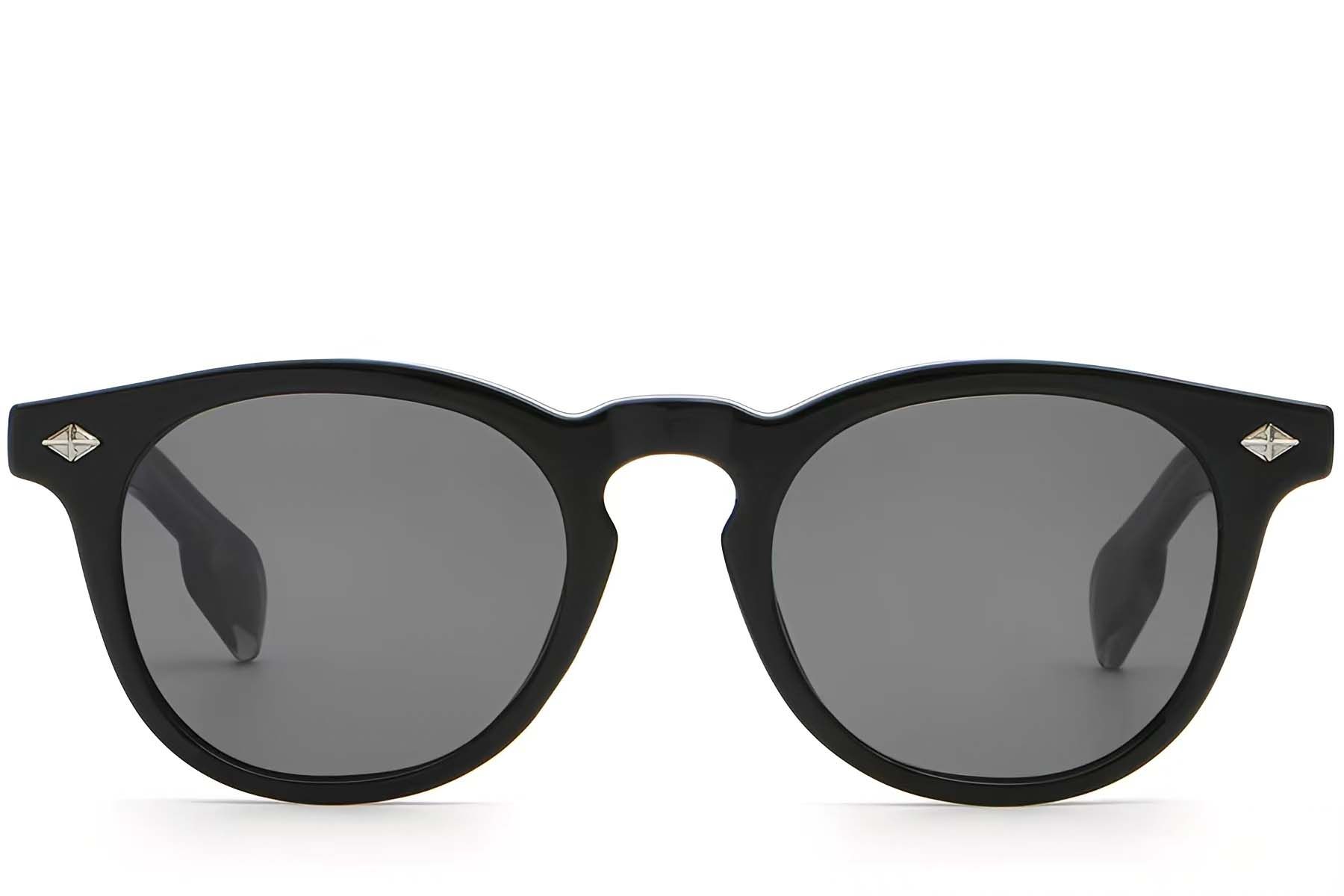 Oval Black Plastic Sunglasses #BS2503-0462