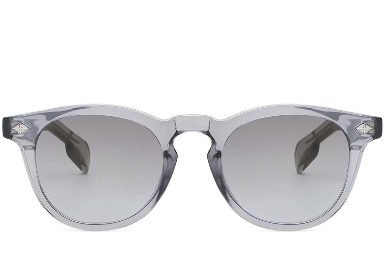 Oval Grey Plastic Sunglasses #BS2503-0463