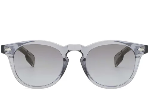 Lunettes de soleil ovales en plastique gris #BS2503-0463
