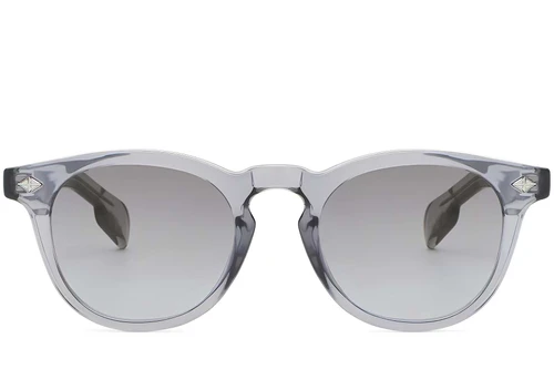 Ovale graue Kunststoff-Sonnenbrille #BS2503-0463