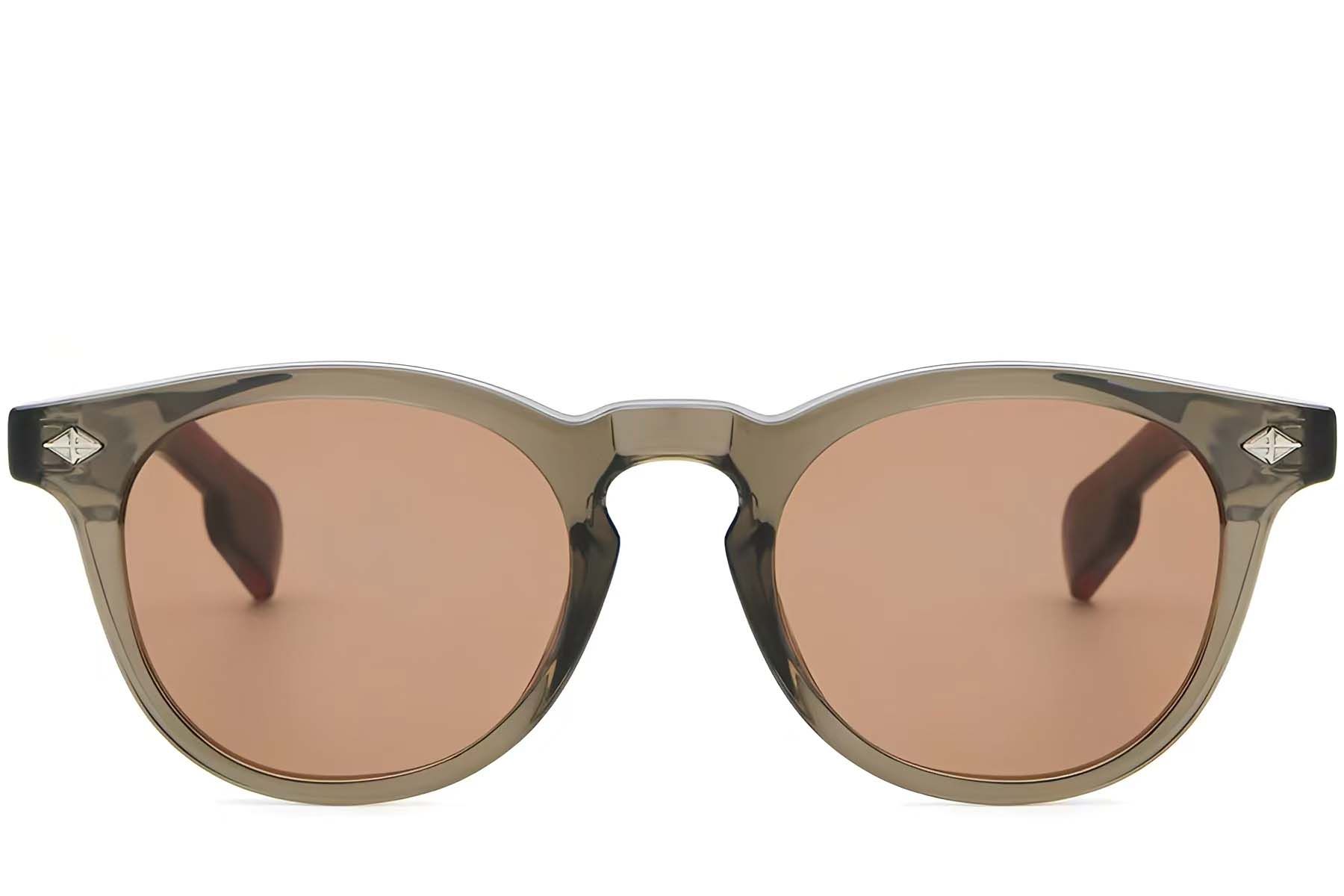 Oval Brown Plastic Sunglasses #BS2503-0464