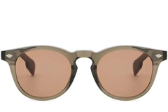 Ovale bruine plastic zonnebril #BS2503-0464