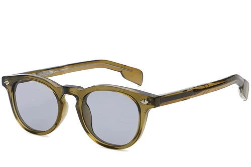 Oval Green Plastic Sunglasses #BS2503-0467