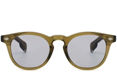 Ovale groene plastic zonnebril #BS2503-0467