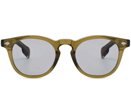 Oval Green Plastic Sunglasses #BS2503-0467