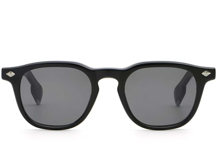 Rectangular Black Plastic Sunglasses #BS2503-0468