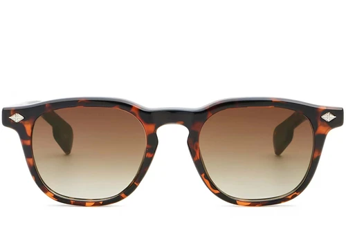 Rectangular Tortoiseshell Plastic Sunglasses #BS2503-0471