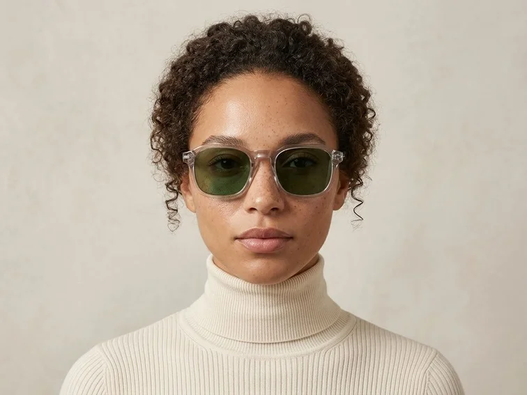 Rectangular Grey Plastic Sunglasses #BS2503-0476