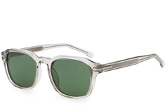 Rechteckige graue Kunststoff-Sonnenbrille #BS2503-0476