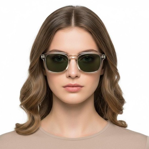 Rectangular Grey Plastic Sunglasses #BS2503-0476