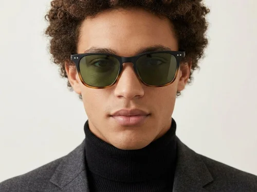 Rectangular Tortoiseshell Plastic Sunglasses #BS2503-0483