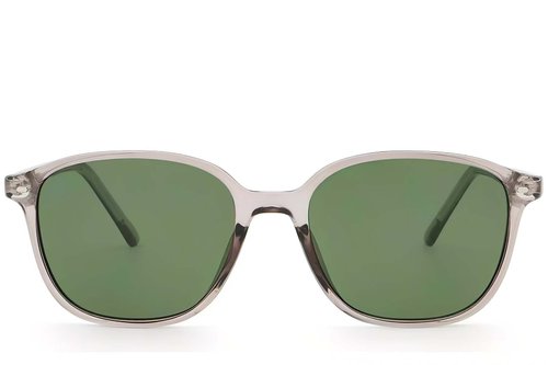 Lunettes de soleil ovales en plastique gris #BS2503-0487