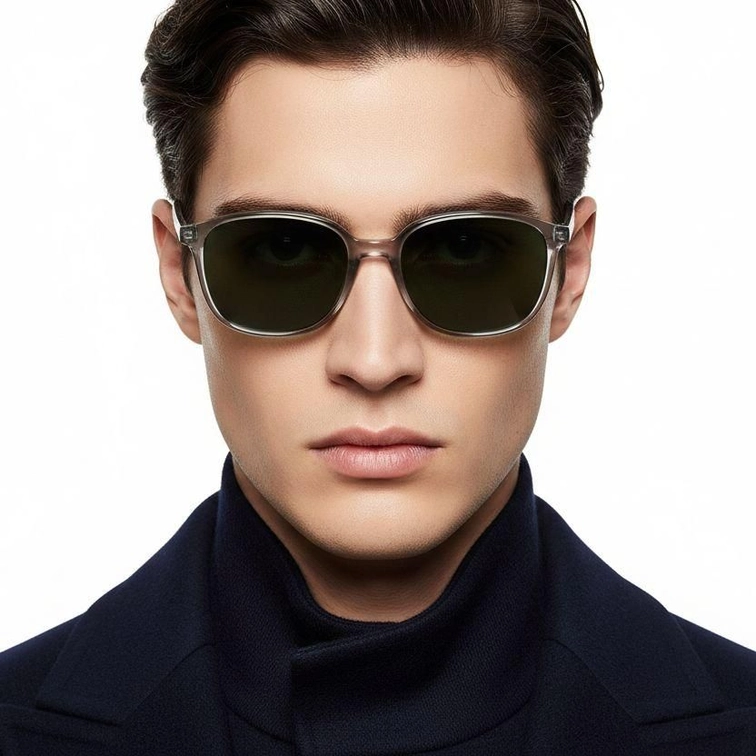 Oval Grey Plastic Sunglasses #BS2503-0487
