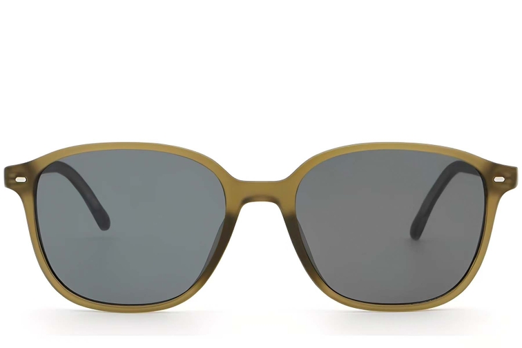 Gafas de sol ovaladas de plástico verde #BS2503-0489