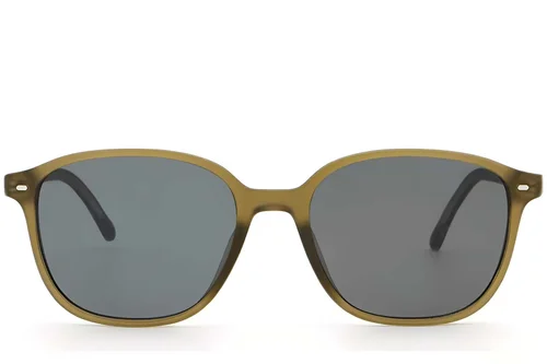 Lunettes de soleil ovales en plastique vert #BS2503-0489