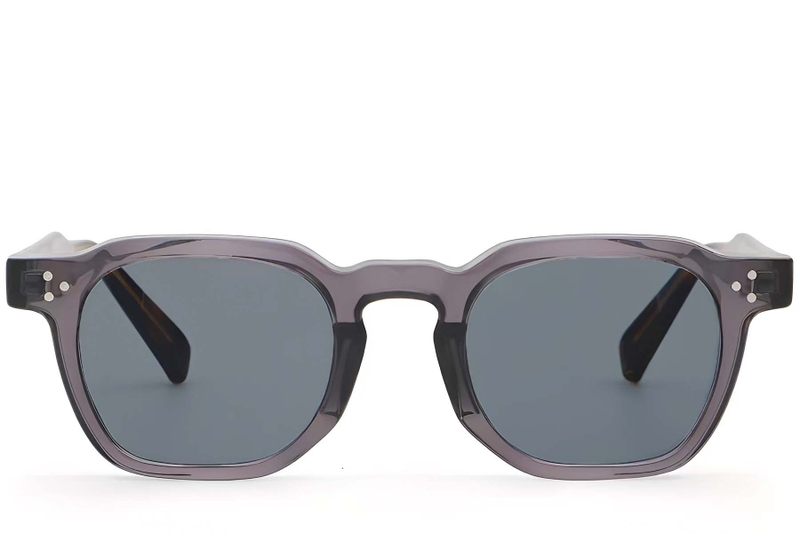 Lunettes de soleil géométriques en plastique violet #BS2503-0493