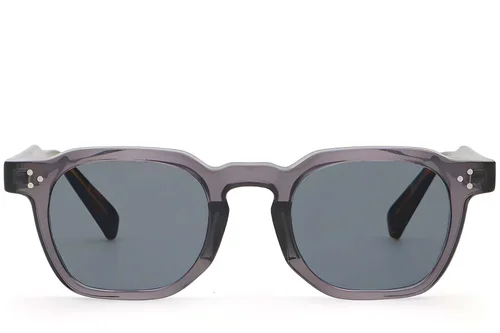 Lunettes de soleil géométriques en plastique violet #BS2503-0493