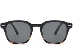 Lunettes de soleil rectangulaires en plastique écaille de tortue #BS2503-0498