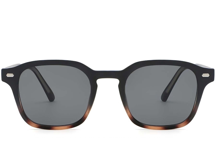Rectangular Tortoiseshell Plastic Sunglasses #BS2503-0498