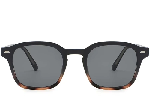 Rectangular Tortoiseshell Plastic Sunglasses #BS2503-0498
