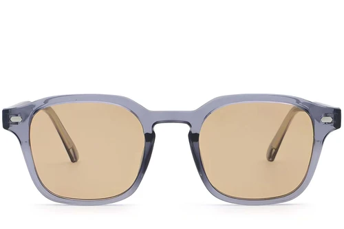 Rectangular Purple Plastic Sunglasses #BS2503-0502