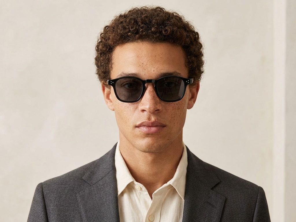Oval Black Plastic Sunglasses #BS2503-0503