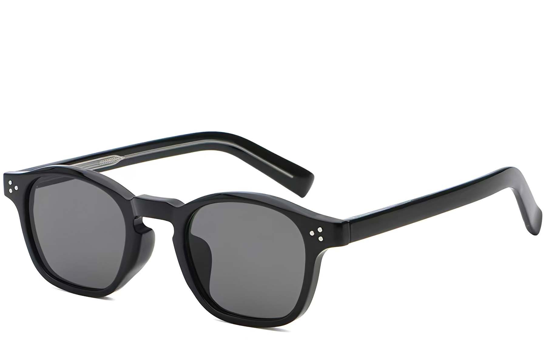 Oval Black Plastic Sunglasses #BS2503-0503