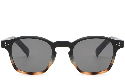 Lunettes de soleil ovales en plastique écaille de tortue #BS2503-0504