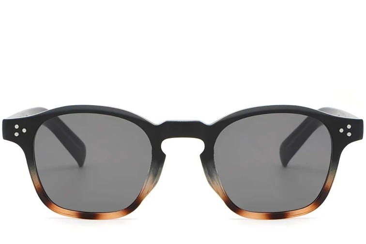 Gafas de sol ovaladas de plástico con efecto carey #BS2503-0504