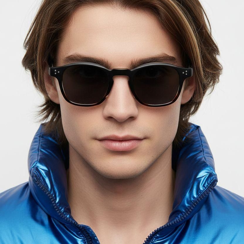 Oval Tortoiseshell Plastic Sunglasses #BS2503-0504