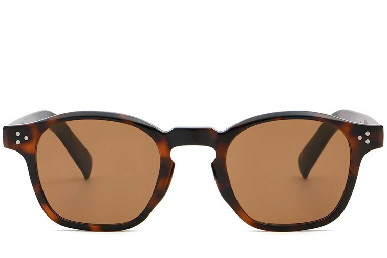 Ovale schildpad plastic zonnebril #BS2503-0506