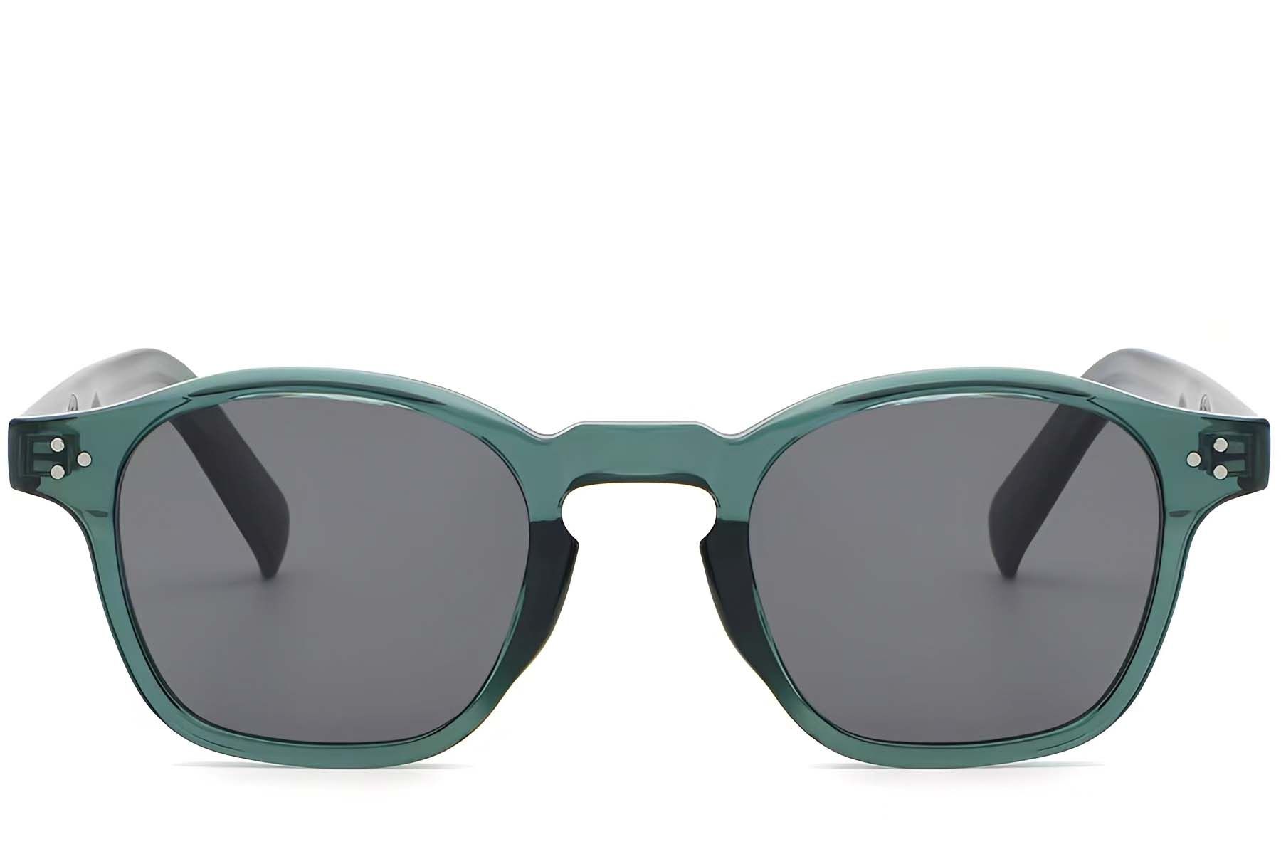 Oval Green Plastic Sunglasses #BS2503-0508