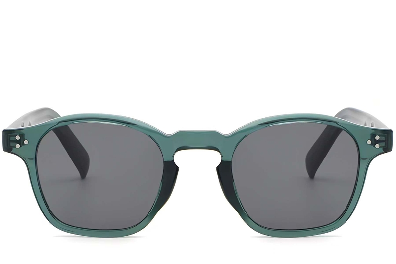 Ovale groene plastic zonnebril #BS2503-0508