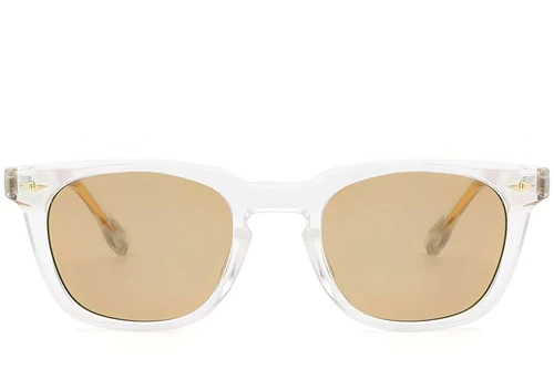 Rectangular Transparent Plastic Sunglasses #BS2503-0514