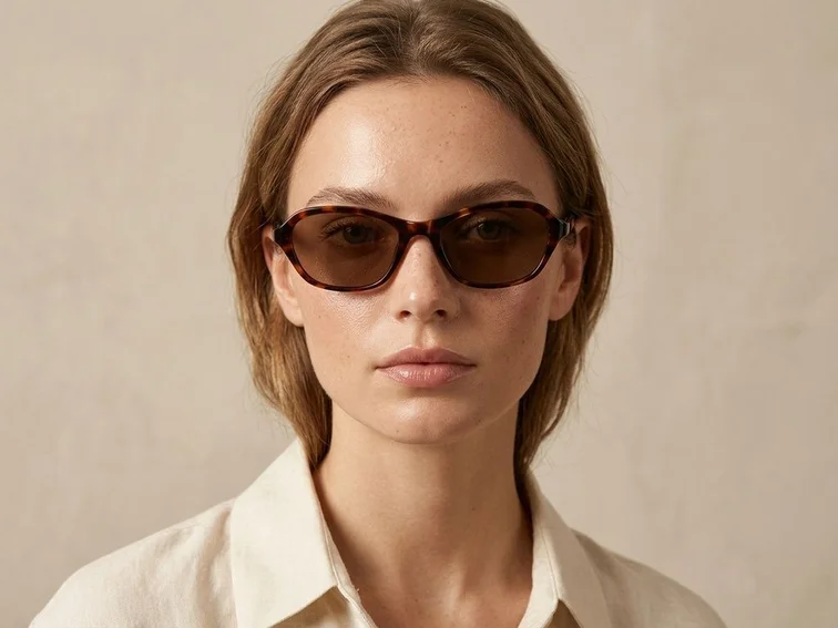 Butterfly Tortoiseshell Plastic Sunglasses #BS2513-0009
