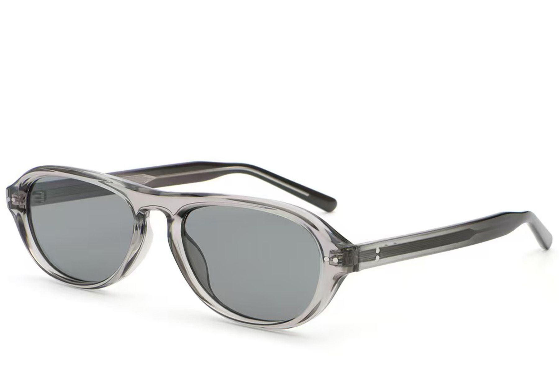 Aviator Grey Plastic Sunglasses #BS2513-0012