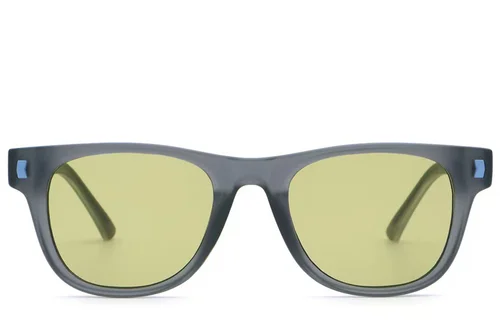 Lunettes de soleil rectangulaires en plastique gris #BS2513-0028