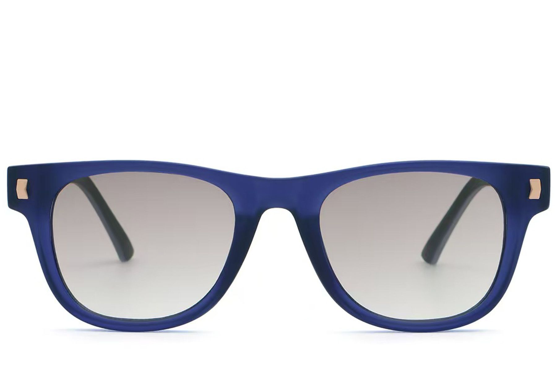Rectangular Blue Plastic Sunglasses #BS2513-0031